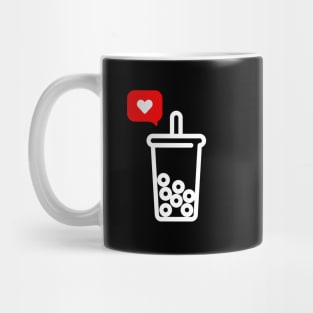 I Heart Boba Tea Mug